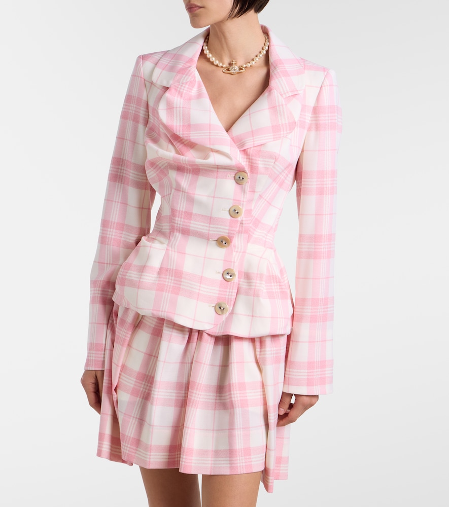 Vivienne Westwood Checked wool-blend blazer