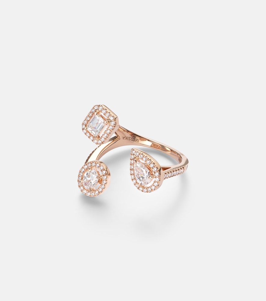 Messika My Twin Trilogy 18kt rose gold ring with diamonds - Women's Jewelry And Watches