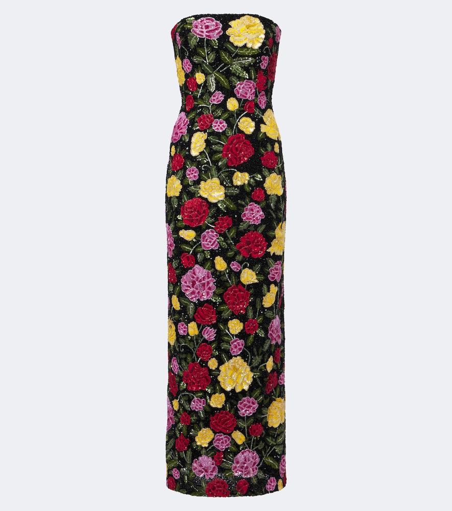 Là Fuori Robe Bustier mit Pailletten