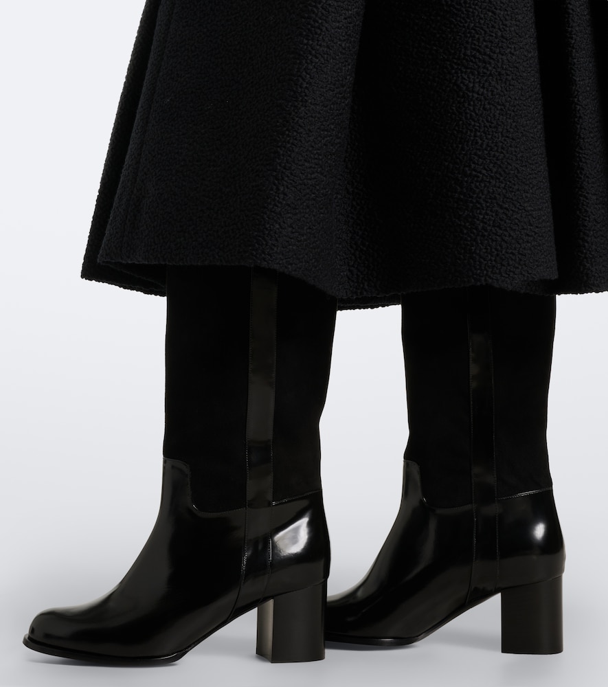 Dolce&Gabbana Dg Leather And Knee-High Boots