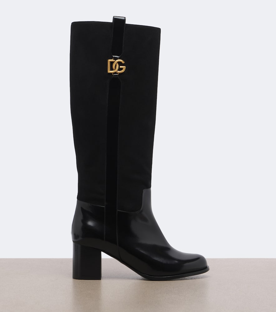 Dolce&Gabbana Dg Leather And Knee-High Boots