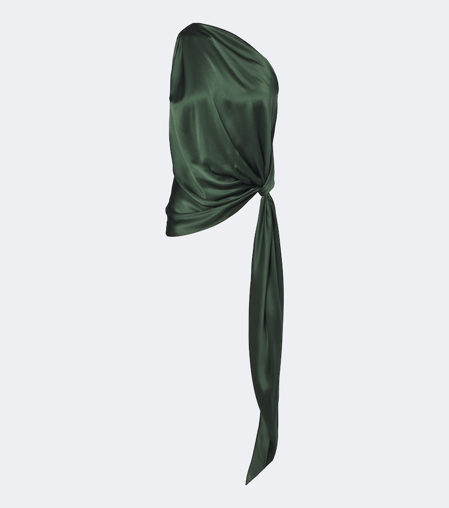 The Sei Top asymtrique en satin de soie 700 €