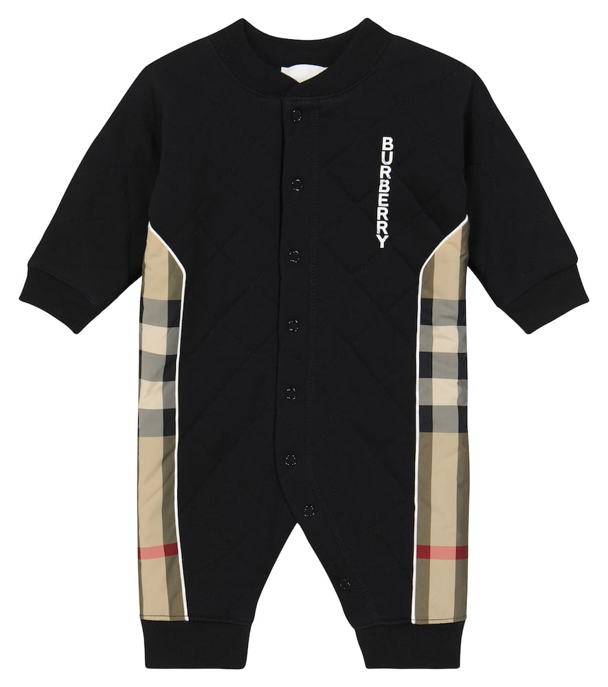 Burberry Kids Baby Vintage Check cotton onesie
