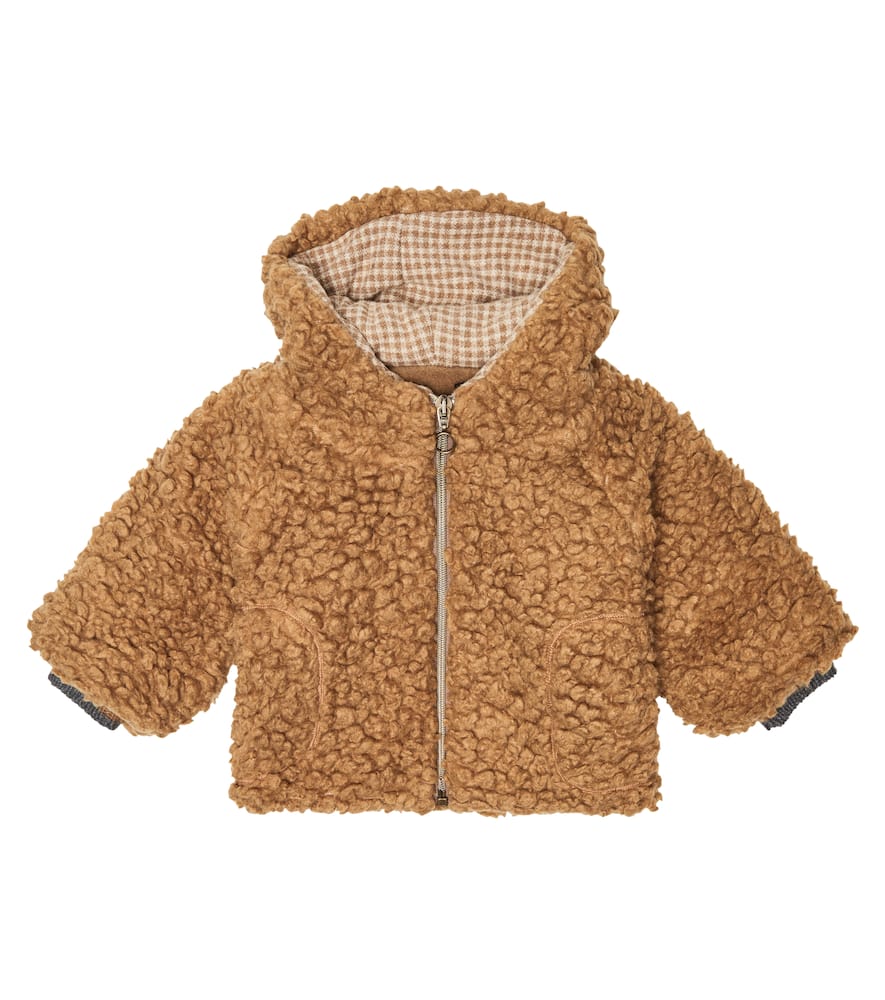 1+ In The Family Kids' Bay Teddy Jacket In Caramel