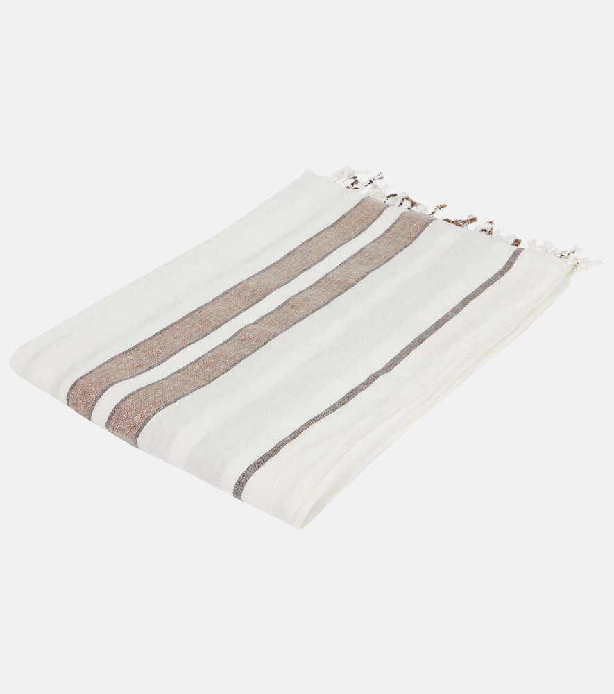 Brunello Cucinelli Striped Linen-blend Beach Towel