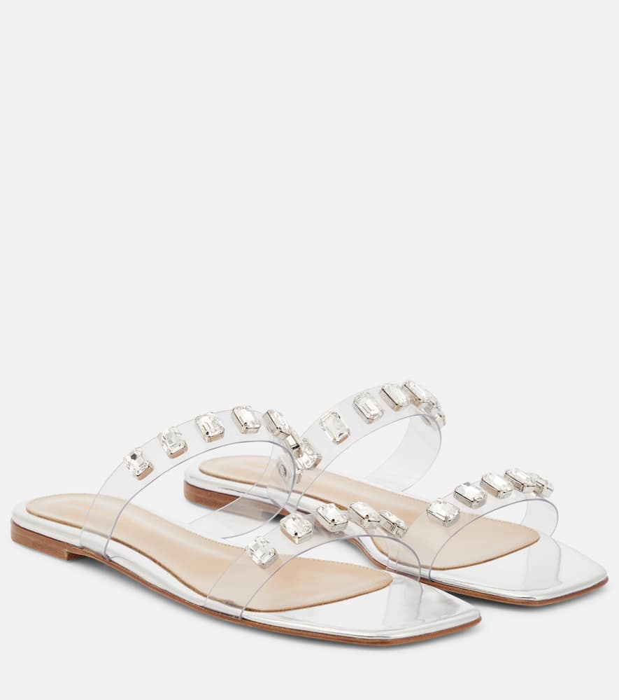Gianvito Rossi Embellished PVC sandals