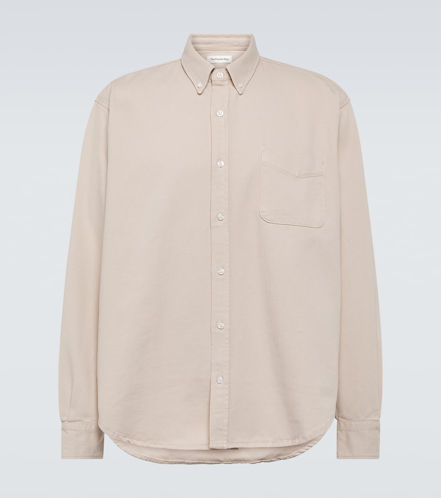 Shop The Frankie Shop Sinclair Cotton Shirt In Natural