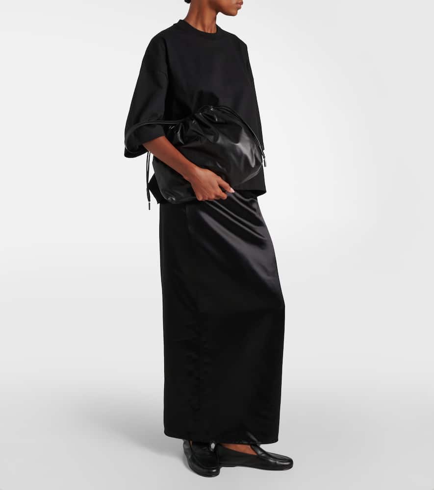 THE ROW ANGY LEATHER SHOULDER BAG