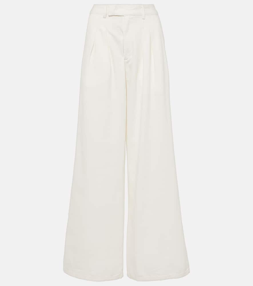 The Frankie Shop Nolan Wide-leg Jeans In White