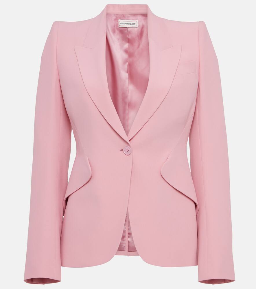 Alexander McQueen Single-breasted crêpe blazer