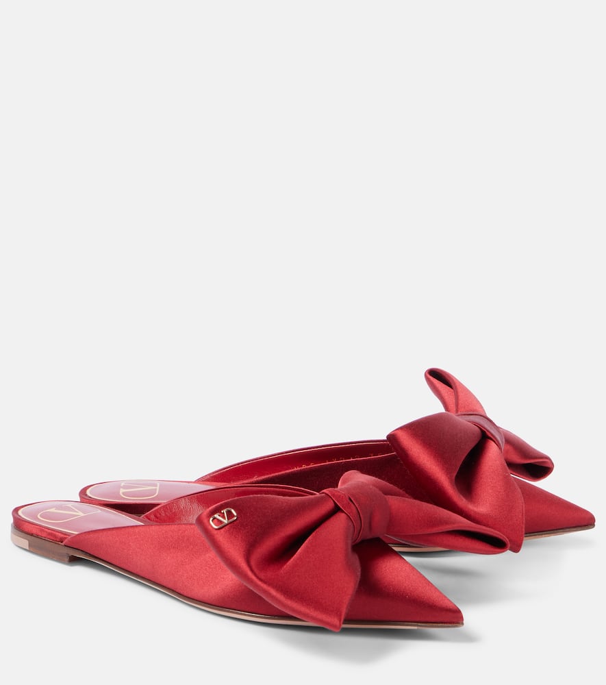 Bow-detail 05 satin mules