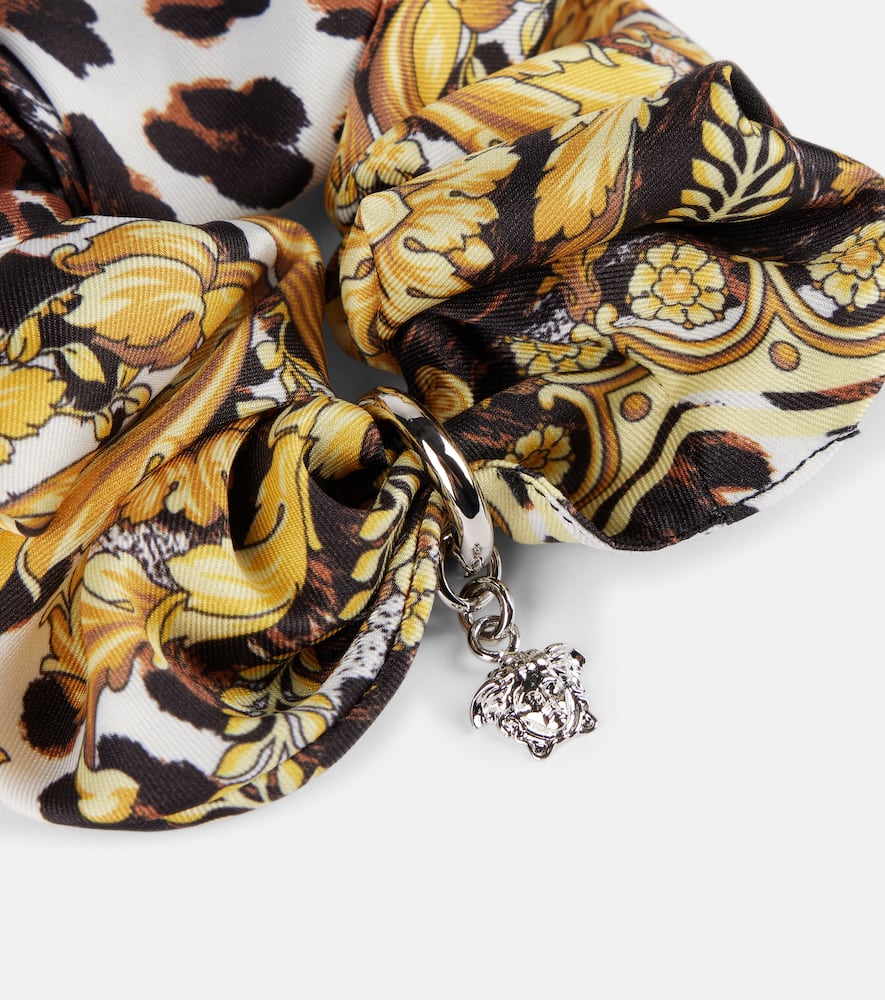 Versace Wild Barocco twill scrunchie