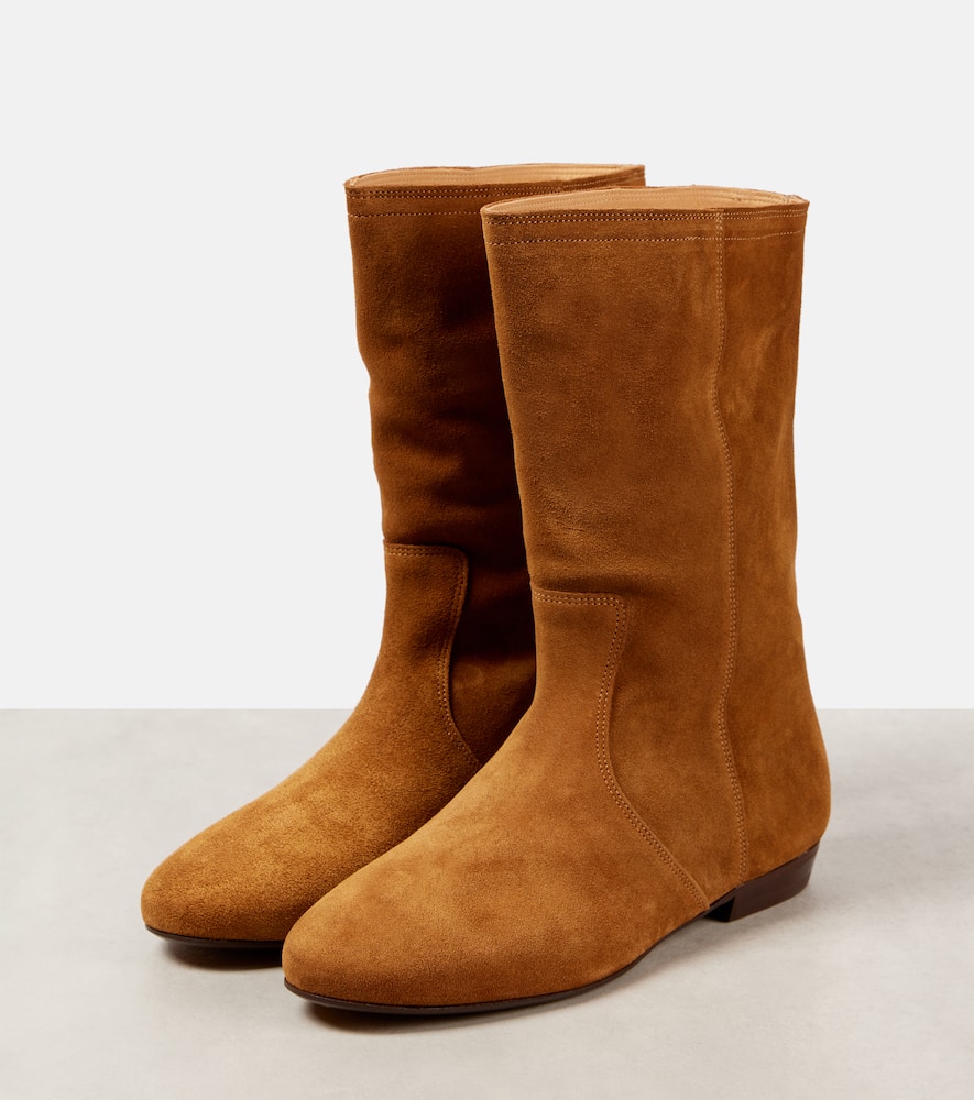 Isabel Marant Stefa Suede Ankle Boots In Brown