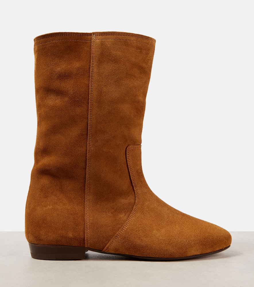 Isabel Marant Stefa Suede Ankle Boots In Brown