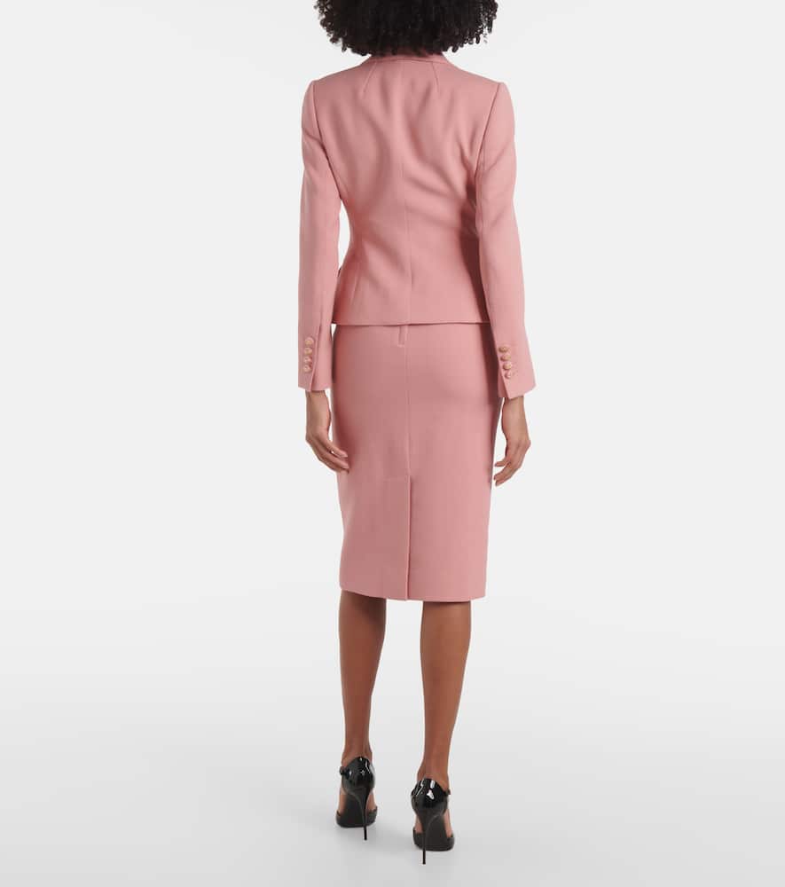 Dolce & Gabbana Virgin Wool Jacket In Pink