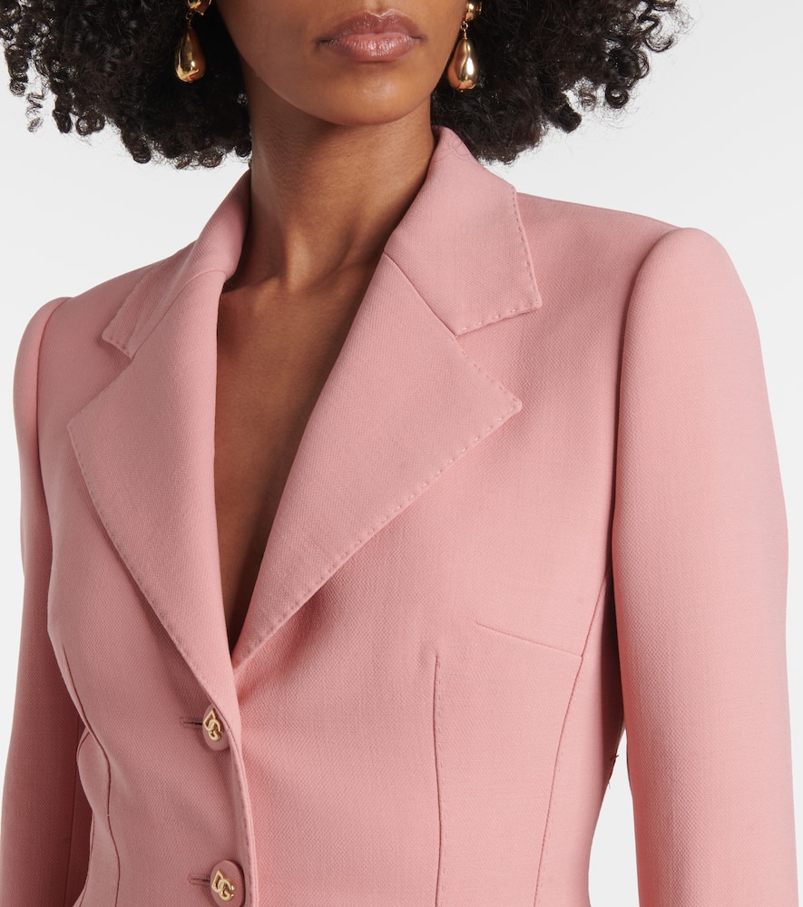 Dolce & Gabbana Virgin Wool Jacket In Pink