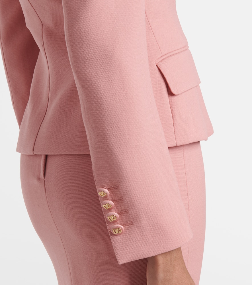 Dolce & Gabbana Virgin Wool Jacket In Pink