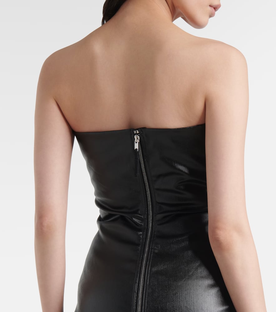 Rick Owens Form-fitting Black Evening Dress With Cutout Neckline In Black