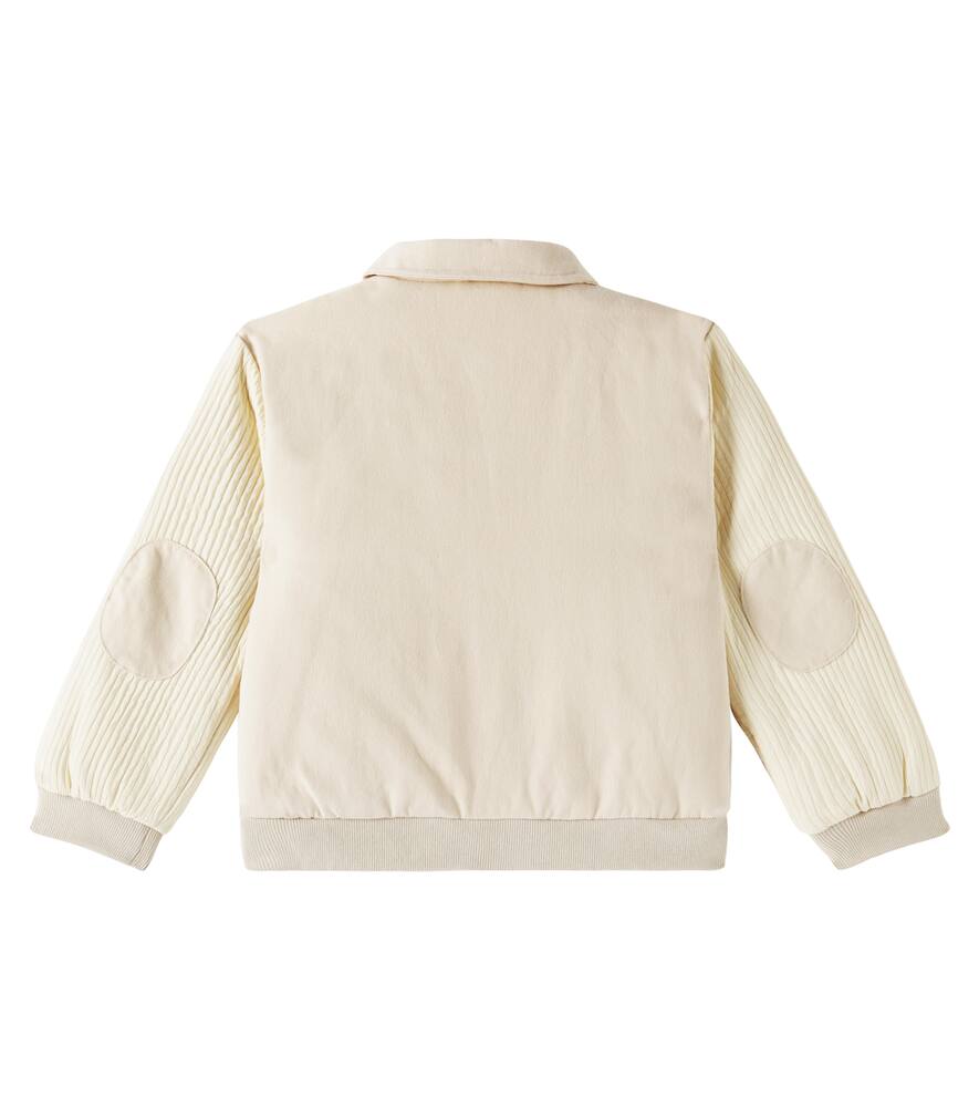Donsje Pidas Cotton Varsity Jacket In White