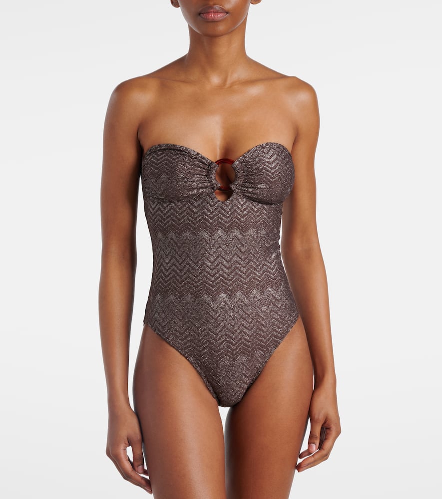 Melissa Odabash Barbuda Swimsuit In Brown
