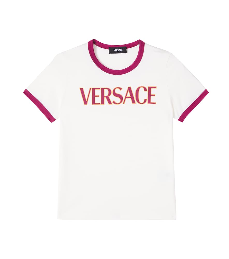 Versace Logo Cotton Jersey T-shirt