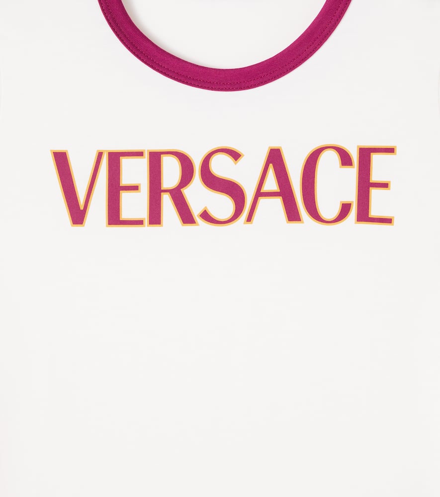 Versace Logo Cotton Jersey T-shirt