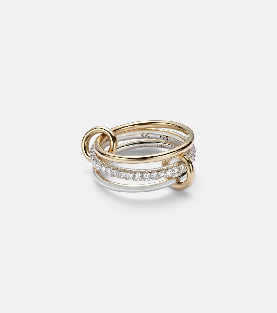 Spinelli Kilcollin Bague Tigris SG en or 18 ct et argent sterling et diamants