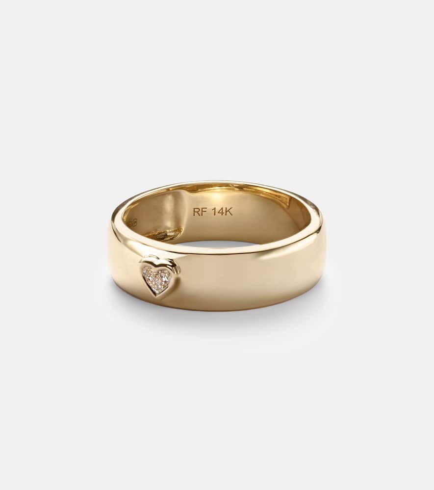 14kt gold ring with diamonds