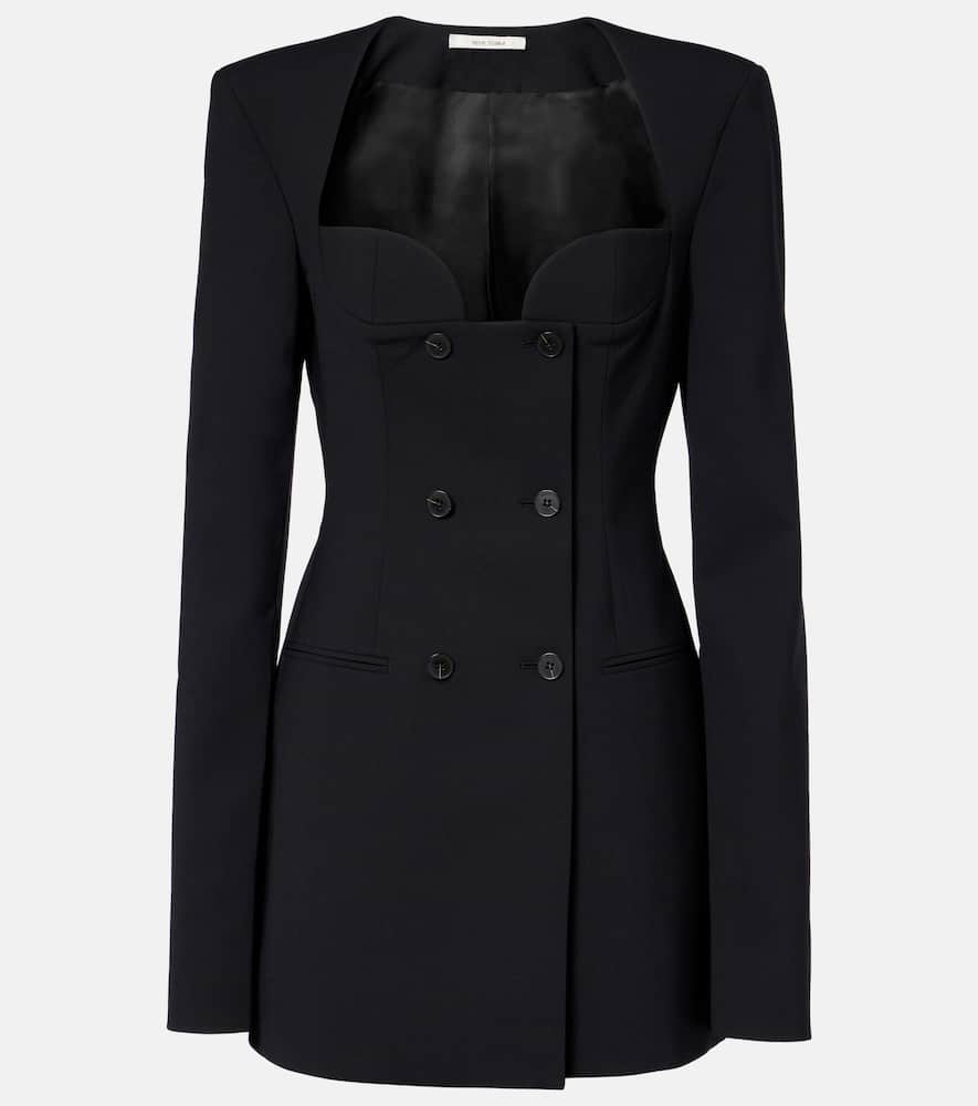 Nensi Dojaka Tailored Mini Jacket Dress In Black