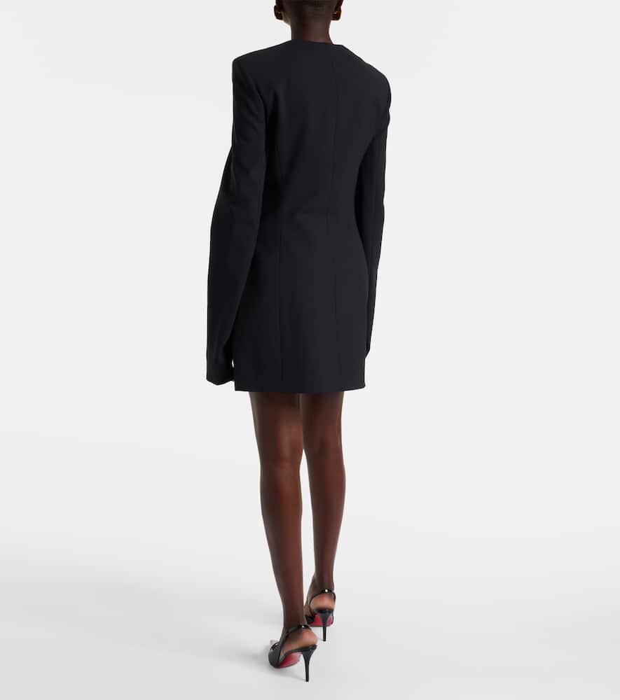 Nensi Dojaka Tailored Mini Jacket Dress In Black
