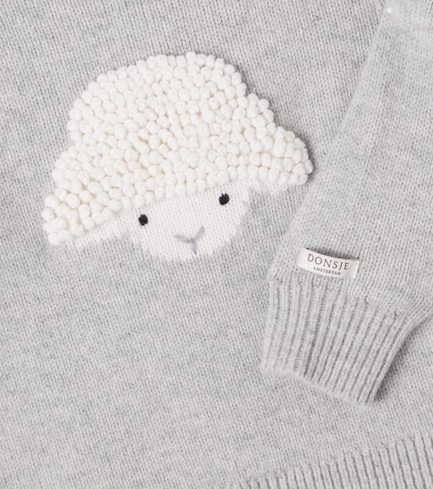 Donsje Baby Denn Wool Sweater In Gray