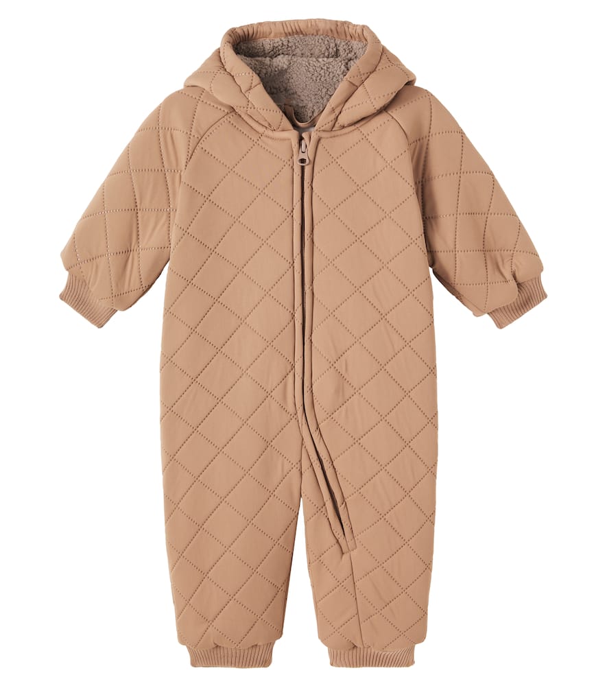 Wheat Baby Cuddle Snowsuit In Brown