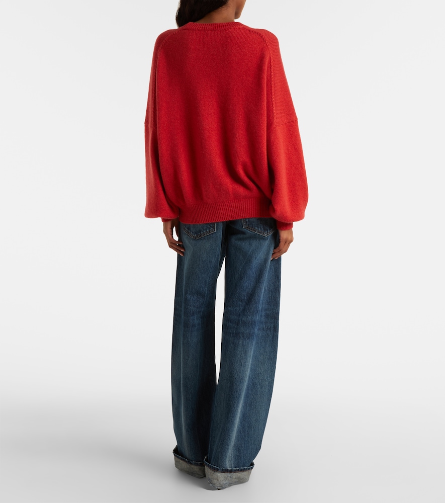 Khaite Women's Margaux Cashmere Oversized Sweater In Red