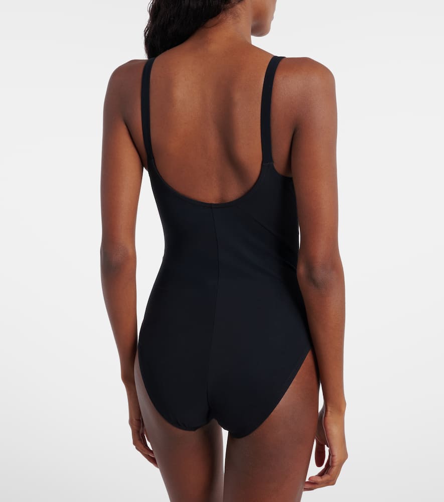 Karla Colletto Lenora Bow-detail Swimsuit In Black