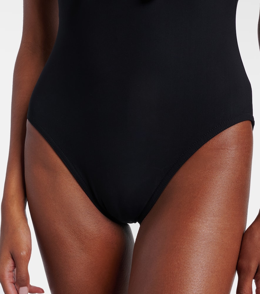 Karla Colletto Lenora Bow-detail Swimsuit In Black