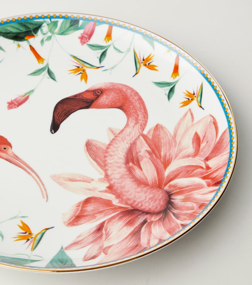  La Doublej La Doublej Birdbloom Porcelain Decorative Plate 