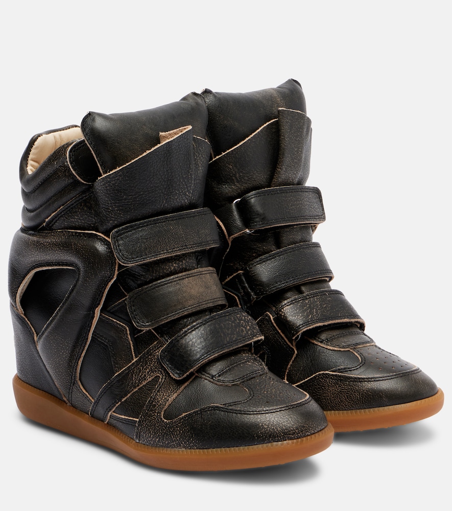 Isabel Marant Bekett leather high-top sneakers