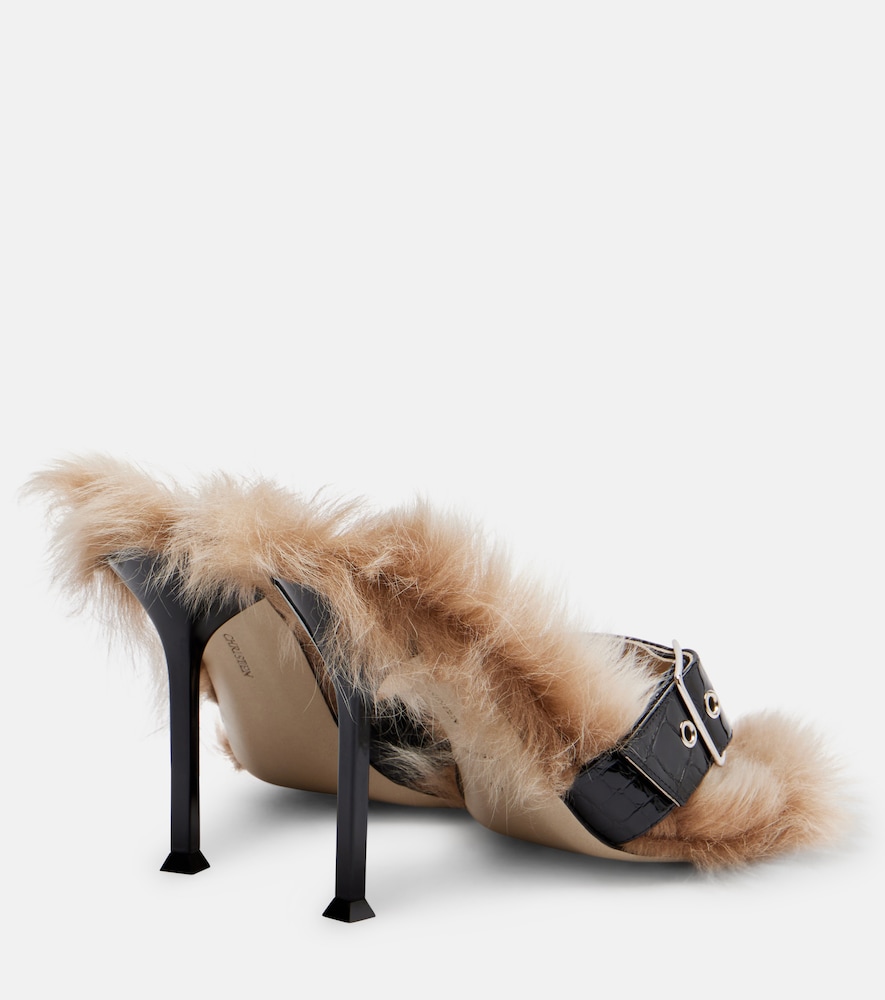 Helix 95 Croc-Effect Leather Thong Sandals