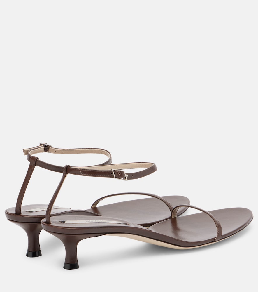  Christen Christen Double Strap 35 Leather Sandals 