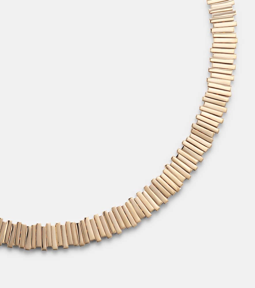 Suzanne Kalan Jagged 18kt Rose Gold Necklace In Gold