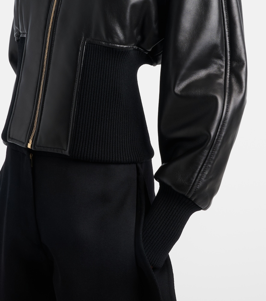  Alaia Alaïa Bomberjacke Aus Leder 