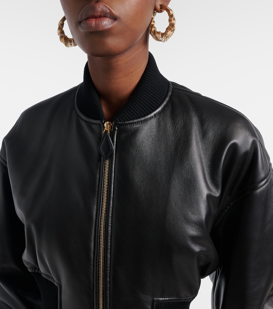 Alaia Alaïa Bomberjacke Aus Leder 