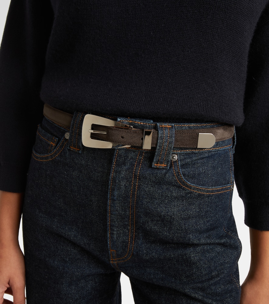 Khaite Lucca suede belt