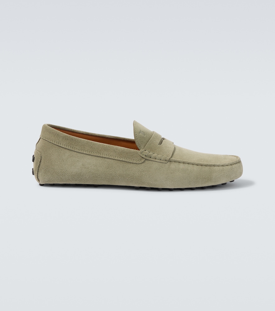 Tod's Uomo Mocassini Gommino In Suede Verde Eu Taglia 42- Mytheresa