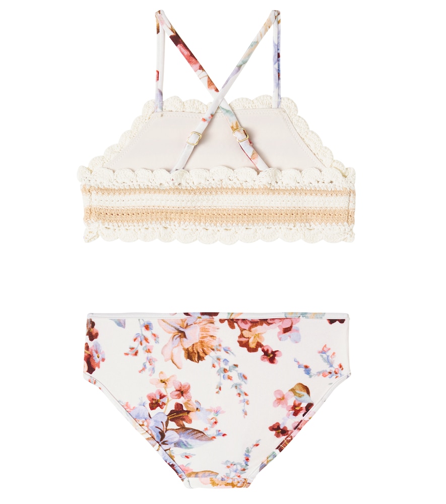  Zimmermann Kids Zimmermann Kids Awaken Crochet Floral Bikini 