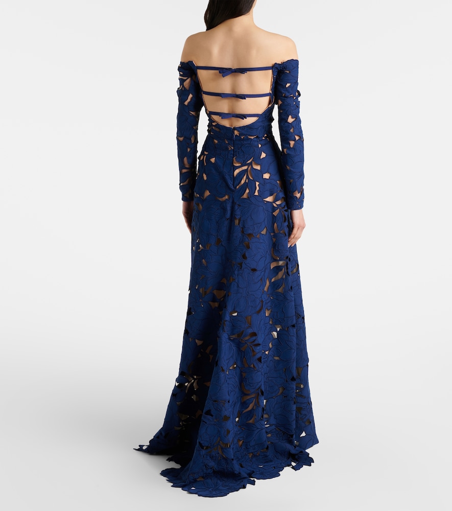  Costarellos Costarellos Off-shoulder-robe Aus Guipure-spitze 