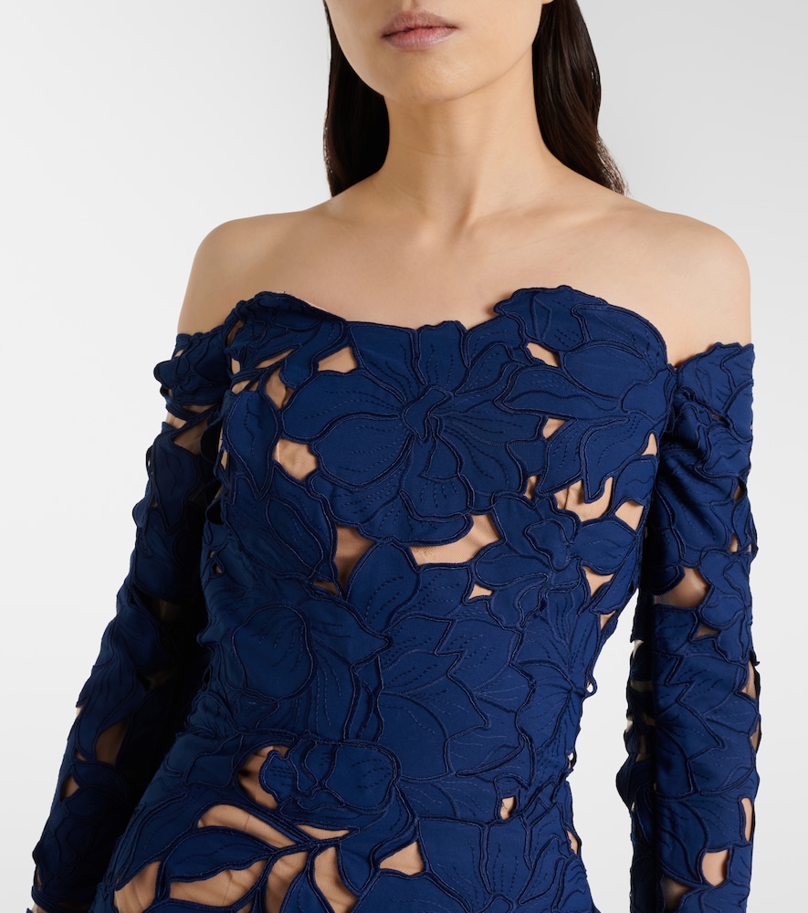  Costarellos Costarellos Off-shoulder-robe Aus Guipure-spitze 