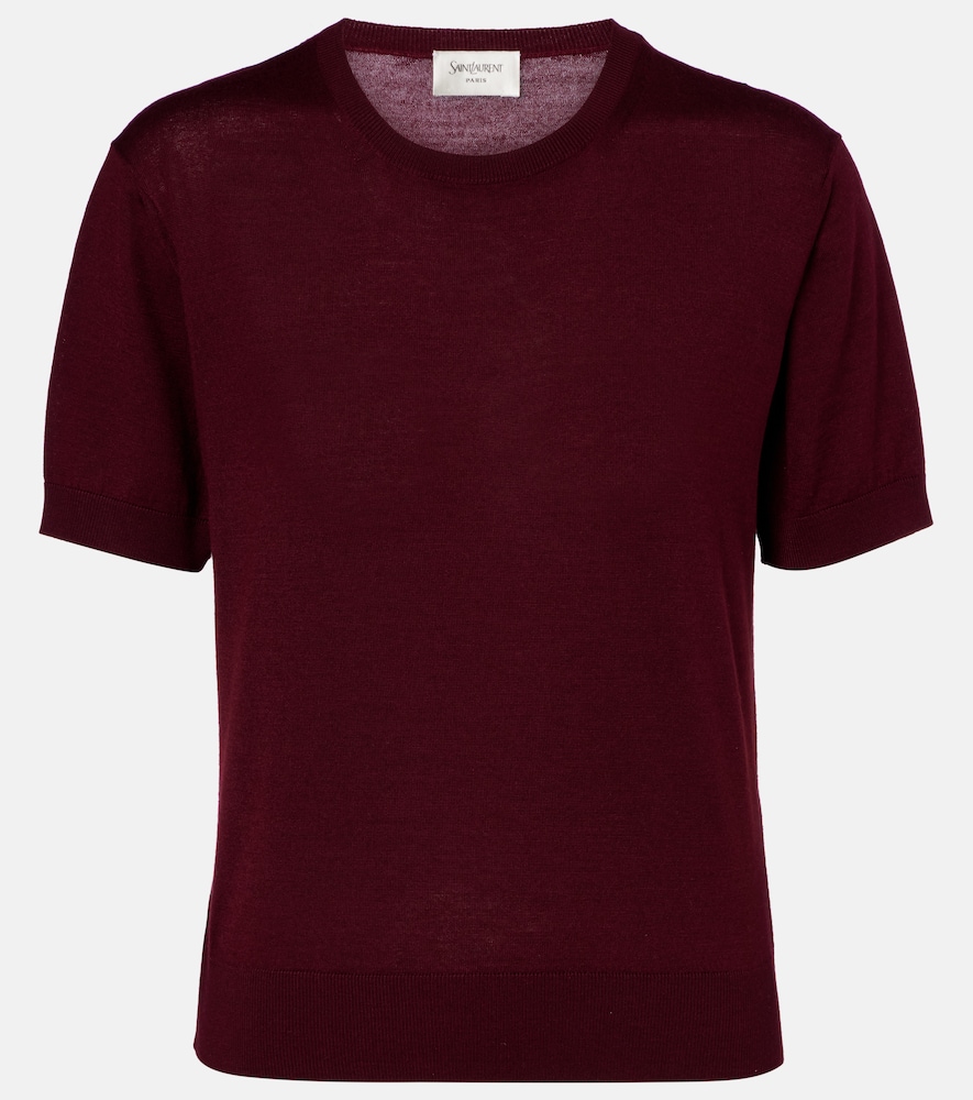 Saint Laurent Wool, cashmere, and silk sweater