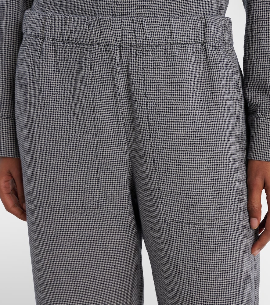  Velvet Velvet Braylen Houndstooth Cotton Wide-leg Pants 