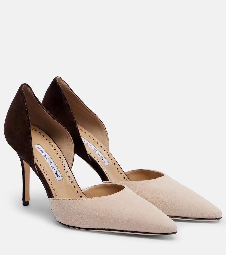 Pumps Taylerbinu 90 aus Veloursleder